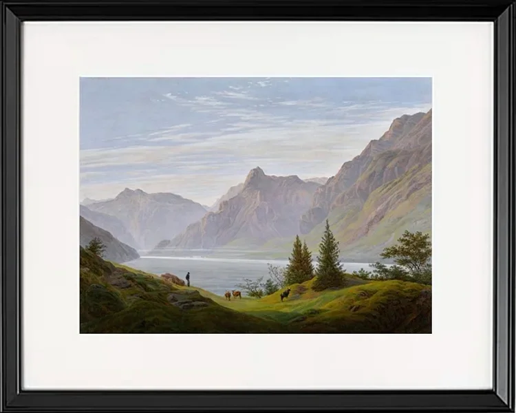 Landschaft mit Gebirgssee - 1810