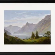 Landschaft mit Gebirgssee - 1810