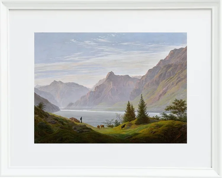 Landschaft mit Gebirgssee - 1810