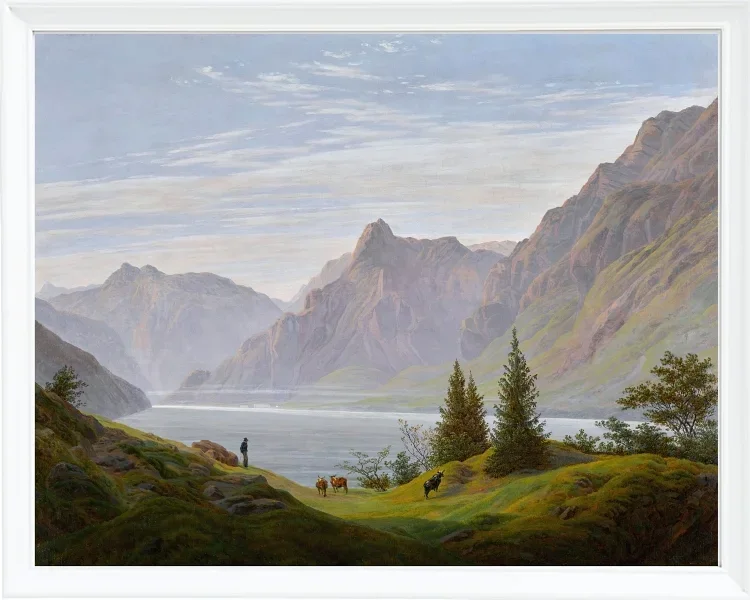 Landschaft mit Gebirgssee - 1810