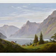 Landschaft mit Gebirgssee - 1810