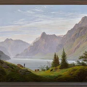 Landschaft mit Gebirgssee - 1810