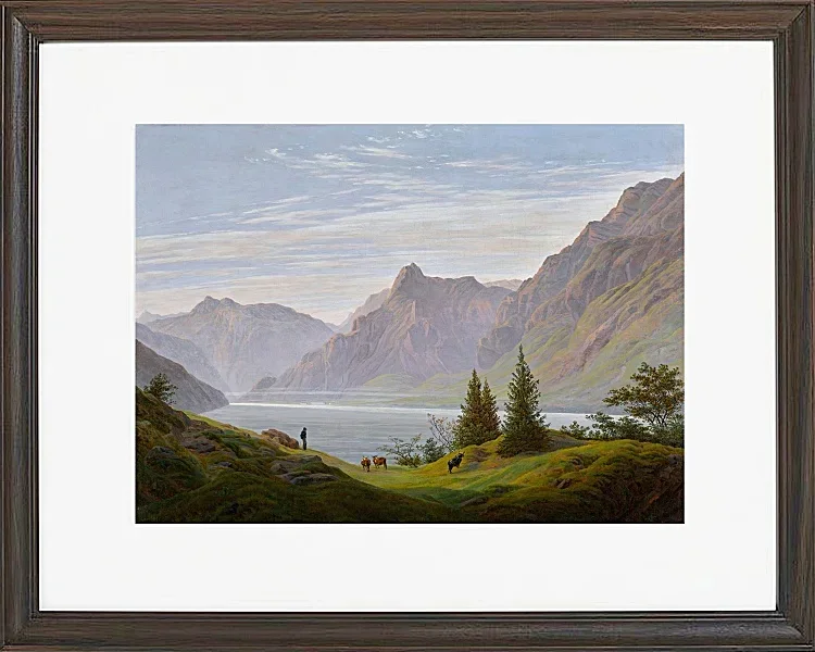Landschaft mit Gebirgssee - 1810