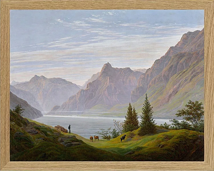 Landschaft mit Gebirgssee - 1810