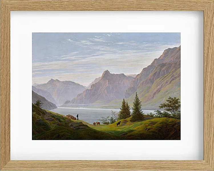 Landschaft mit Gebirgssee - 1810