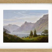 Landschaft mit Gebirgssee - 1810
