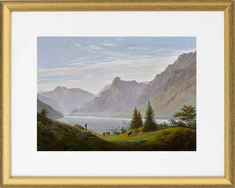 Landschaft mit Gebirgssee - 1810