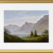 Landschaft mit Gebirgssee - 1810