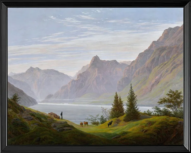 Landschaft mit Gebirgssee - 1810