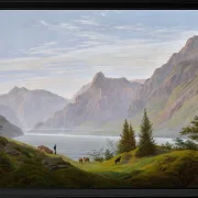 Landschaft mit Gebirgssee - 1810