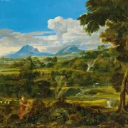 Landschaft mit Hirten - 1868