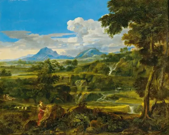 Landschaft mit Hirten - 1868