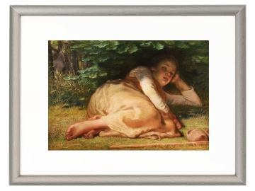 Schäferin schläft im Schatten eines Eichenstrauchs – 1874