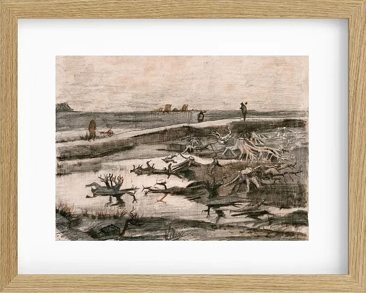 Landskab med mosestammer - 1883