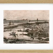 Landskab med mosestammer - 1883