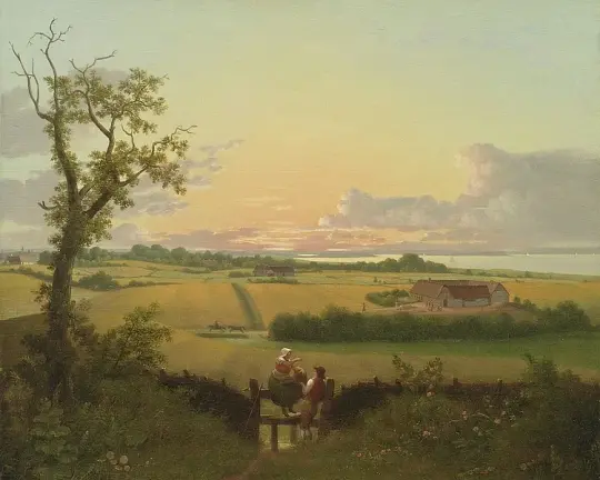 Landschaft mit Zaun, Insel Mon - 1810