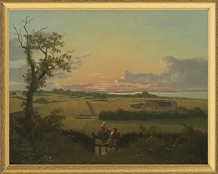 Landschaft mit Zaun, Insel Mon - 1810