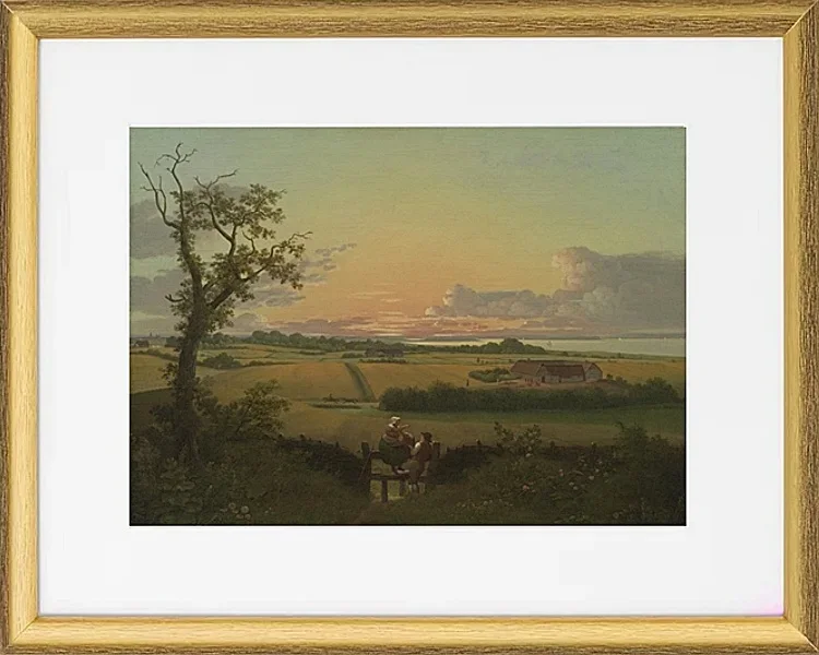 Landschaft mit Zaun, Insel Mon - 1810