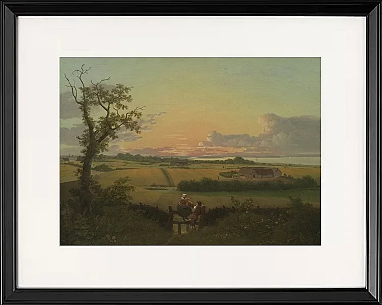 Landschaft mit Zaun, Insel Mon - 1810