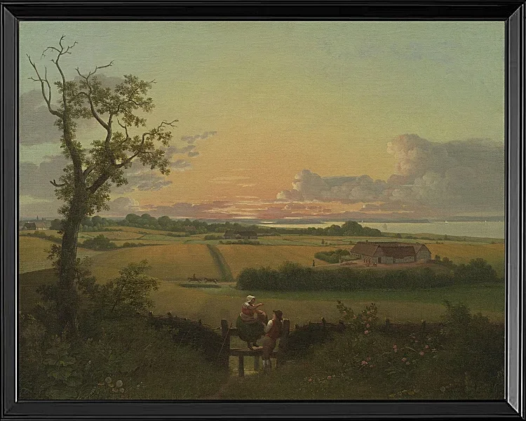 Landschaft mit Zaun, Insel Mon - 1810