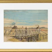 Landschaft mit einer Brücke bei Mosbjerg - 1833