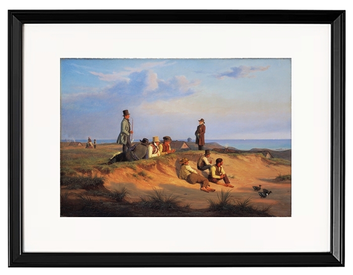 Männer von Skagen an einem Sommerabend bei gutem Wetter - 1848