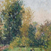 Landschaft mit zwei Figuren, Éragny, Herbst - 1902