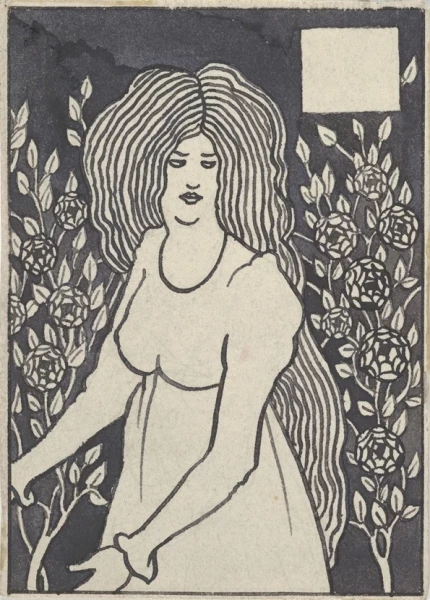 Langhaarige Frau – 1894