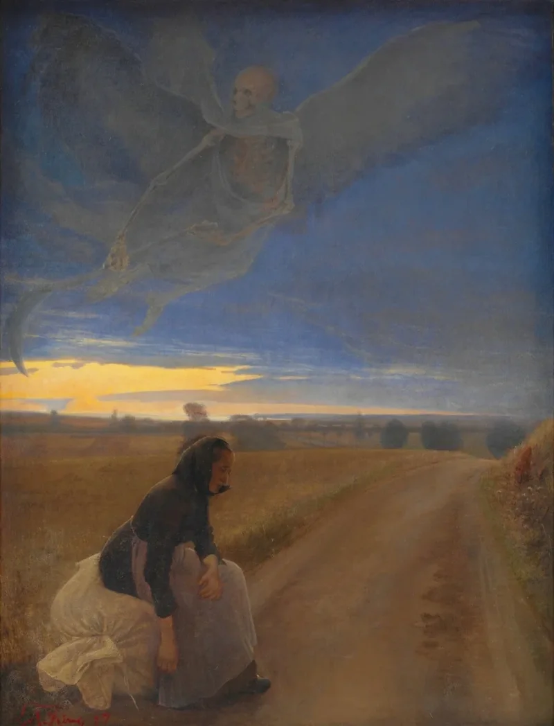 Laurits Andersen Ring – Abend 1887 | Giclée Kunstdruck gerahmt
