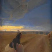 Laurits Andersen Ring – Abend 1887 | Giclée Kunstdruck gerahmt