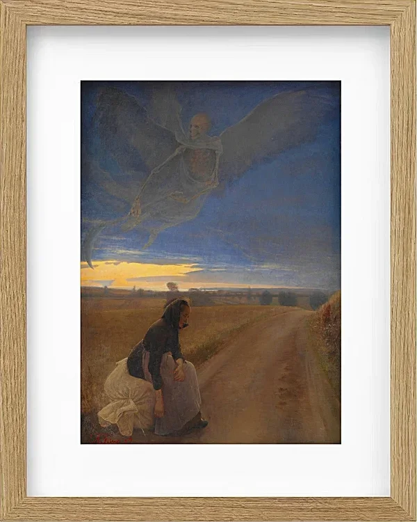 Laurits Andersen Ring – Abend 1887 | Giclée Kunstdruck gerahmt