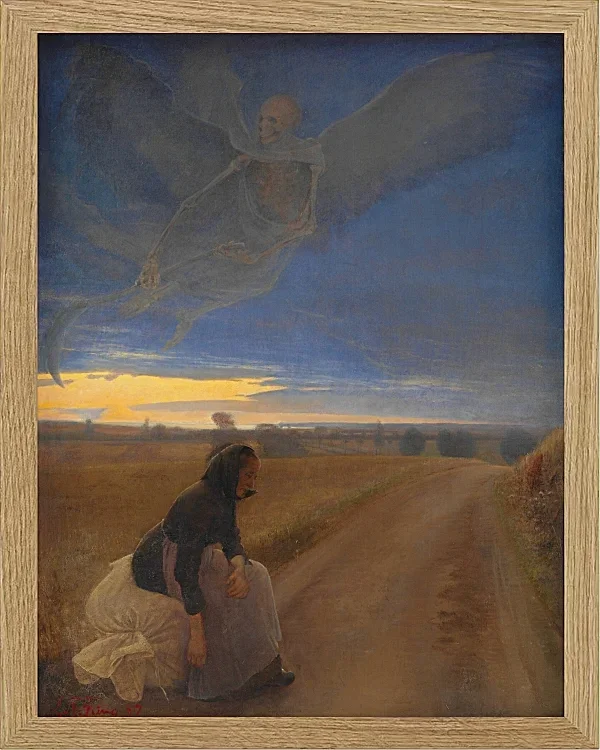Laurits Andersen Ring – Abend 1887 | Giclée Kunstdruck gerahmt