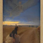 Laurits Andersen Ring – Abend 1887 | Giclée Kunstdruck gerahmt