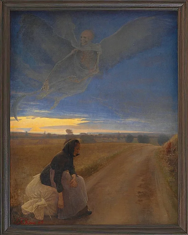 Laurits Andersen Ring – Abend 1887 | Giclée Kunstdruck gerahmt