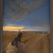 Laurits Andersen Ring – Abend 1887 | Giclée Kunstdruck gerahmt