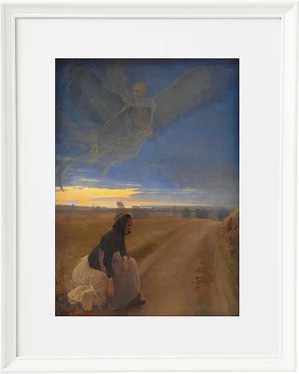 Laurits Andersen Ring – Abend 1887 | Giclée Kunstdruck gerahmt