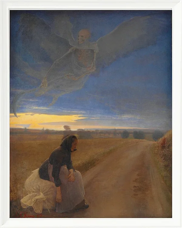 Laurits Andersen Ring – Abend 1887 | Giclée Kunstdruck gerahmt