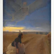 Laurits Andersen Ring – Abend 1887 | Giclée Kunstdruck gerahmt