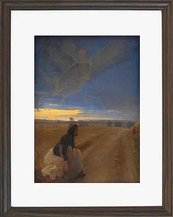 Laurits Andersen Ring – Abend 1887 | Giclée Kunstdruck gerahmt