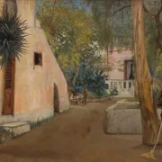 Laurits Andersen Ring | Albergo del Salas, Pompeji – 1894 | Indrammet kunsttryk | Realisme