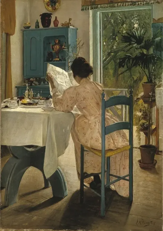 Laurits Andersen Ring | Allee bei Ydernaes, Gavnö - 1893 | Gerahmter Kunstdruck | Realismus