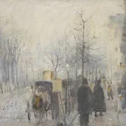 Laurits Andersen Ring | Aussicht aus dem Fenster im Café Osborne - 1889 | Gerahmter Kunstdruck | Realismus