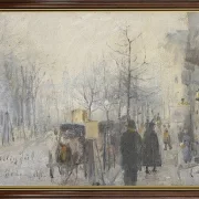 Laurits Andersen Ring | Aussicht aus dem Fenster im Café Osborne - 1889 | Gerahmter Kunstdruck | Realismus