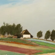 Laurits Andersen Ring | Ein windiger Tag – 1875 | Gerahmter Kunstdruck | Realismus