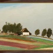 Laurits Andersen Ring | Ein windiger Tag – 1875 | Gerahmter Kunstdruck | Realismus