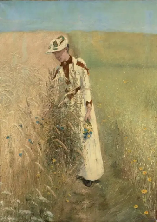 Laurits Andersen Ring | Fru Johanne Wilde - 1890 | Indrammet kunsttryk | Realisme