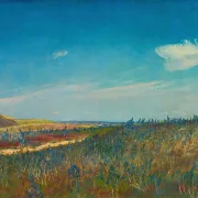 Laurits Andersen Ring – Aussicht in der Nähe von Karrebaeksminde in Nordseeland 1901 | Giclée Kunstdruck gerahmt