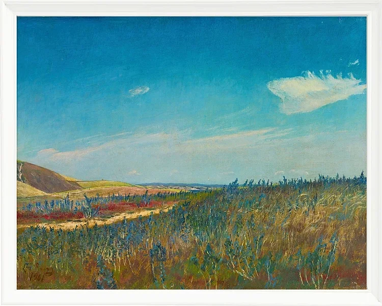 Laurits Andersen Ring – Aussicht in der Nähe von Karrebaeksminde in Nordseeland 1901 | Giclée Kunstdruck gerahmt