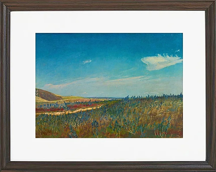 Laurits Andersen Ring – Aussicht in der Nähe von Karrebaeksminde in Nordseeland 1901 | Giclée Kunstdruck gerahmt