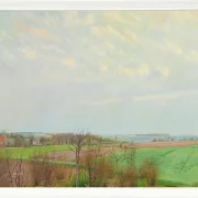 Laurits Andersen Ring – Blick auf den Roskilde Fjord, Vorfrühling 1903 | Giclée Kunstdruck gerahmt
